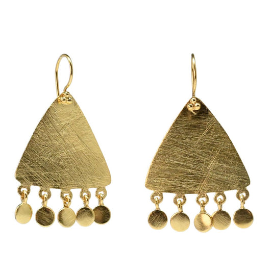 Euro Gold Tassel Earrings B220