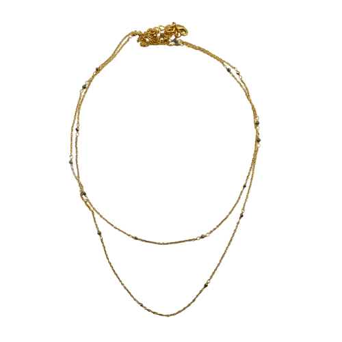 Euro gold magnificent linked necklace  A15A2