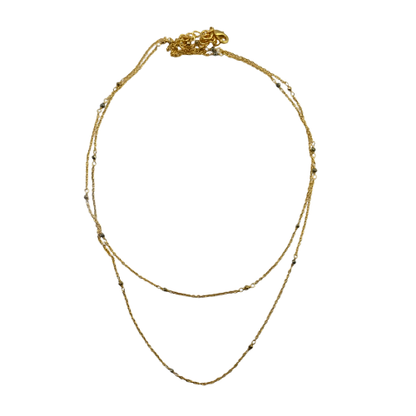 Euro gold magnificent linked necklace  A15A2