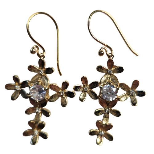 Rococo Jasmin Flower Cross RCXE