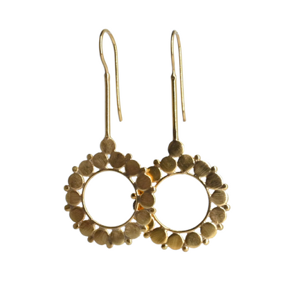 Euro Gold Stud Earrings B262