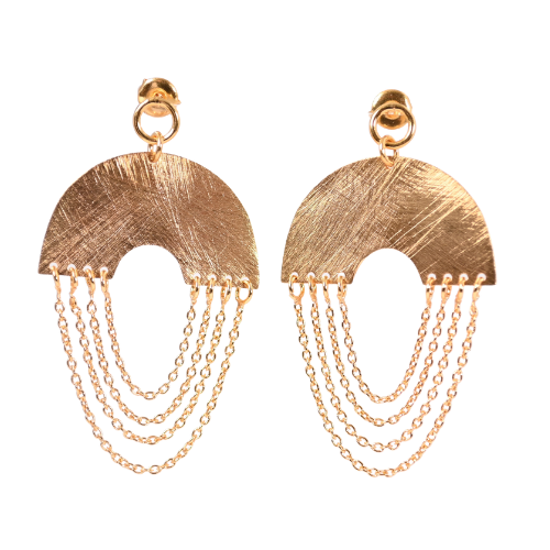 Euro Gold Earrings B342