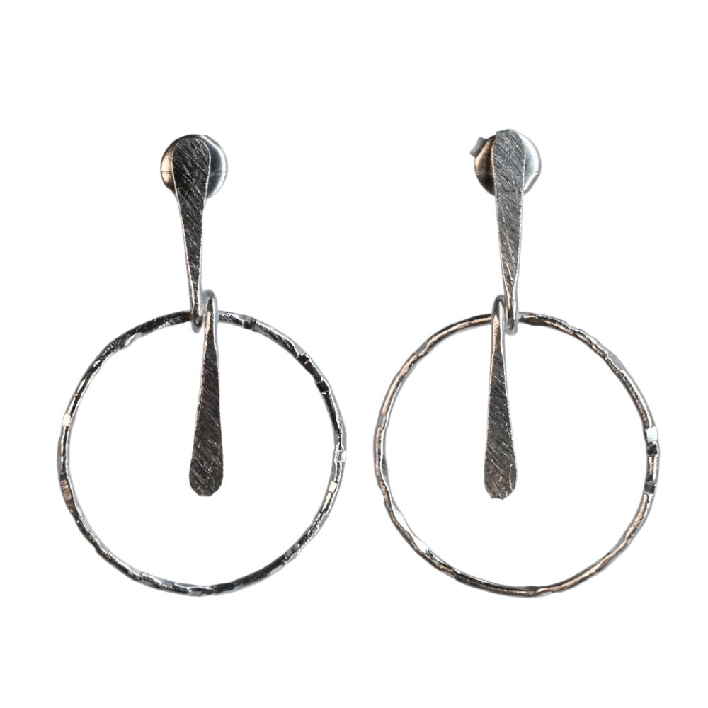 Silver Wash Earrings -C42