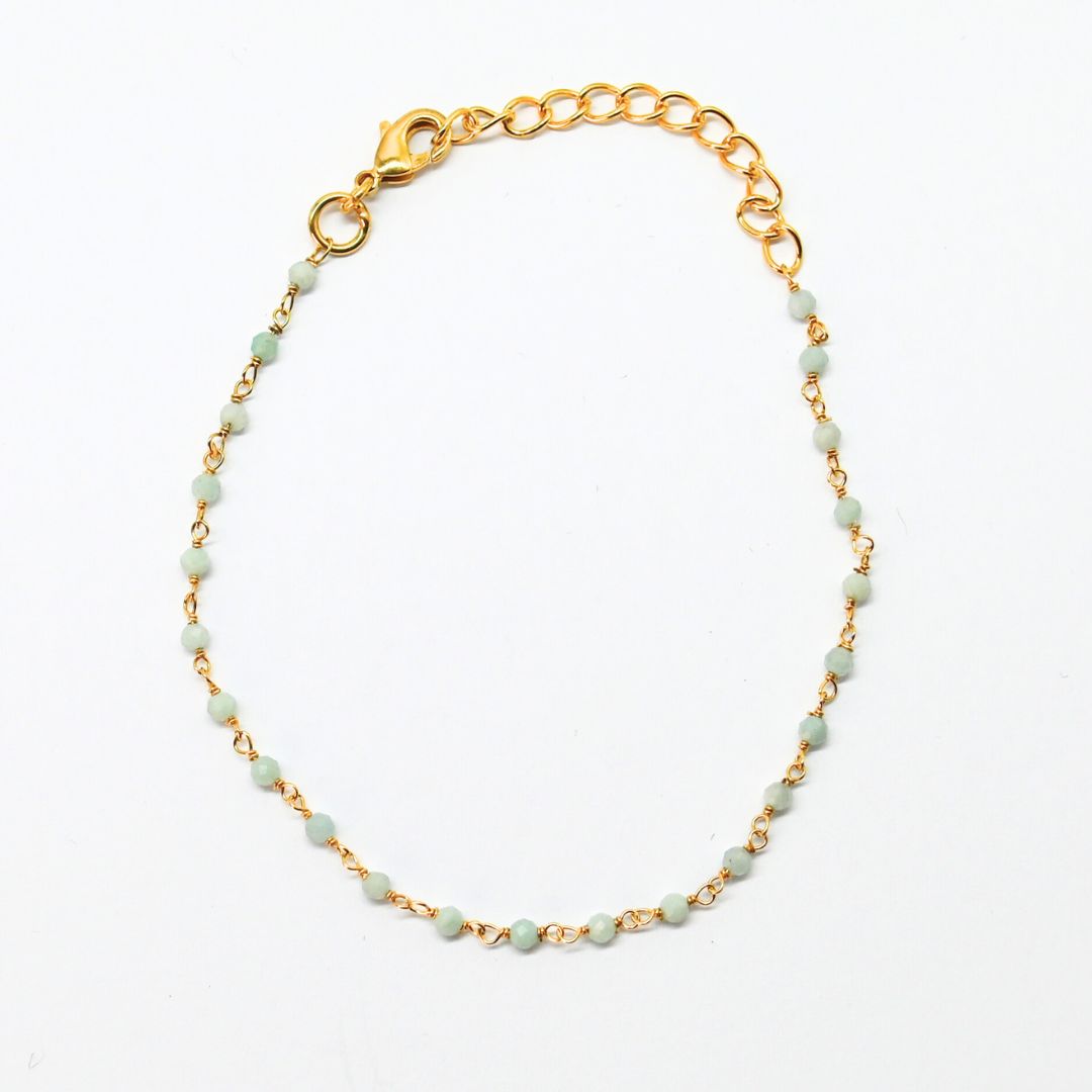 Euro gold and gem bracelet with gem varieties A1B.