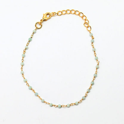 Euro gold and gem bracelet with gem varieties A1B.