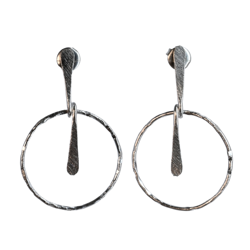 Silver Wash Earrings -C42