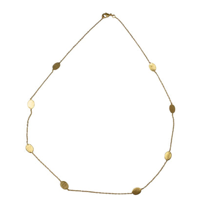 Euro gold magnificent linked necklace  A249