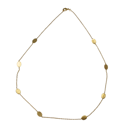 Euro gold magnificent linked necklace  A249