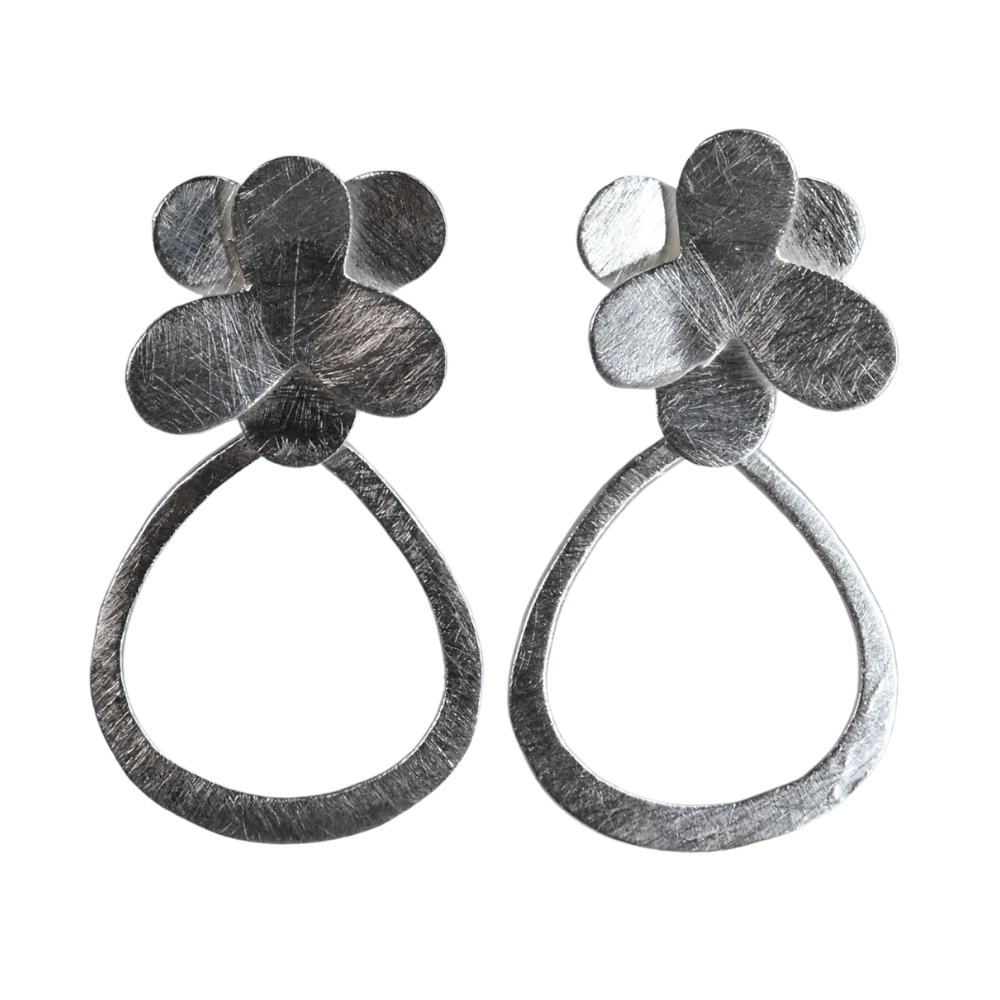 Silver Wash Earrings C32