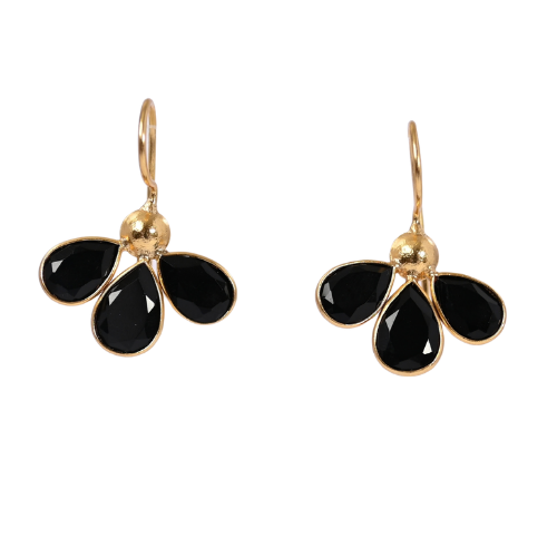 Euro Gold Gemstone Hoops A263p.19. small version