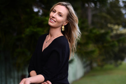 Euro Gold Multi Swing Stud Earrings B45