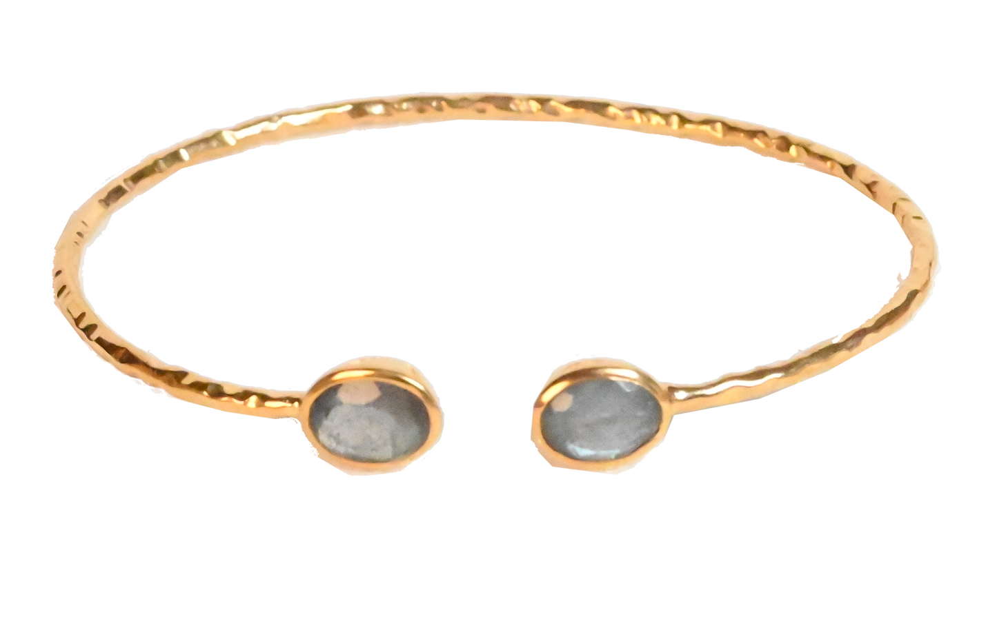 Euro Gold cuff bangle with gems- A21