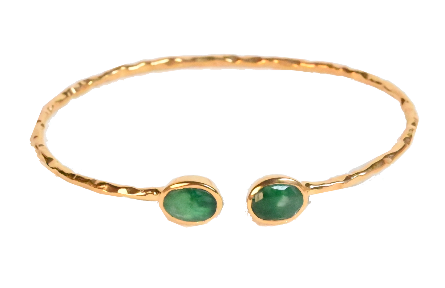 Euro Gold cuff bangle with gems- A21