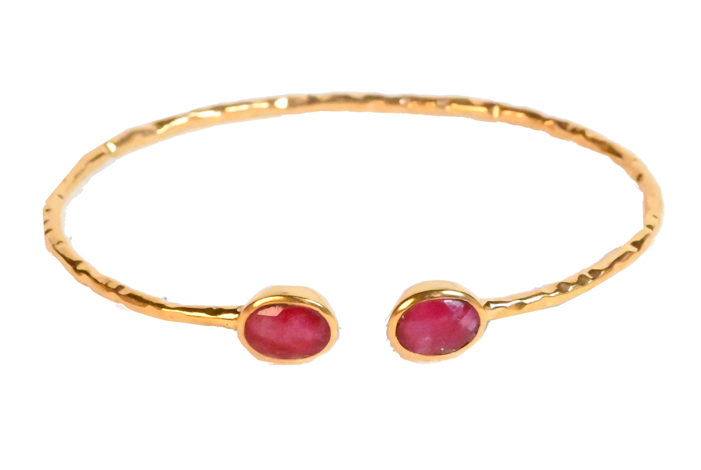 Euro Gold cuff bangle with gems- A21