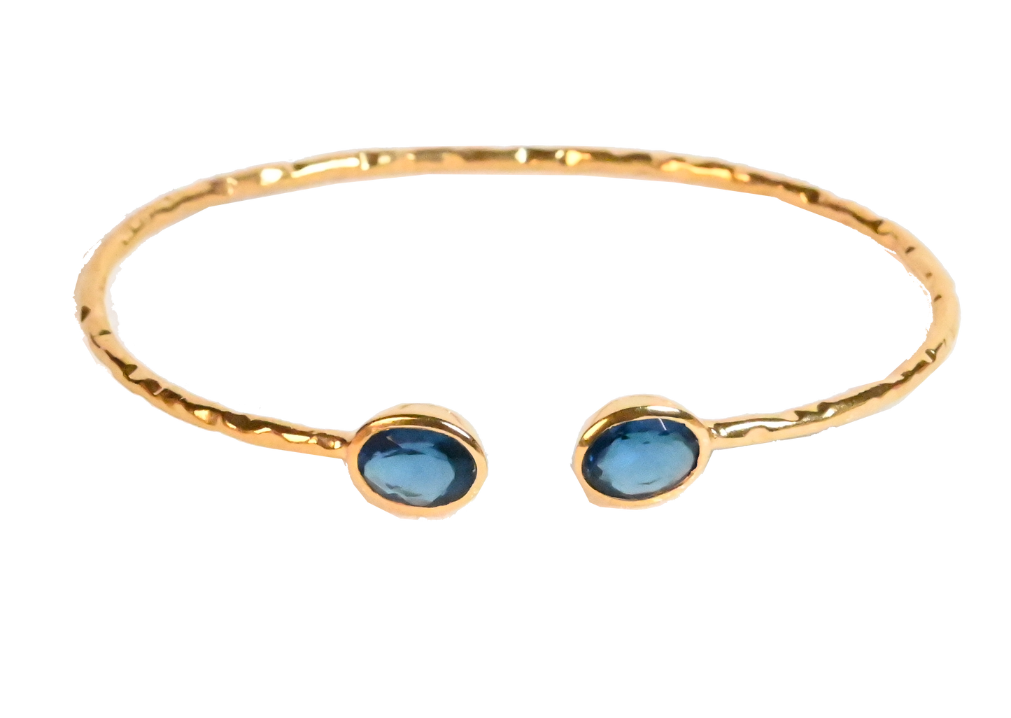 Euro Gold cuff bangle with gems- A21