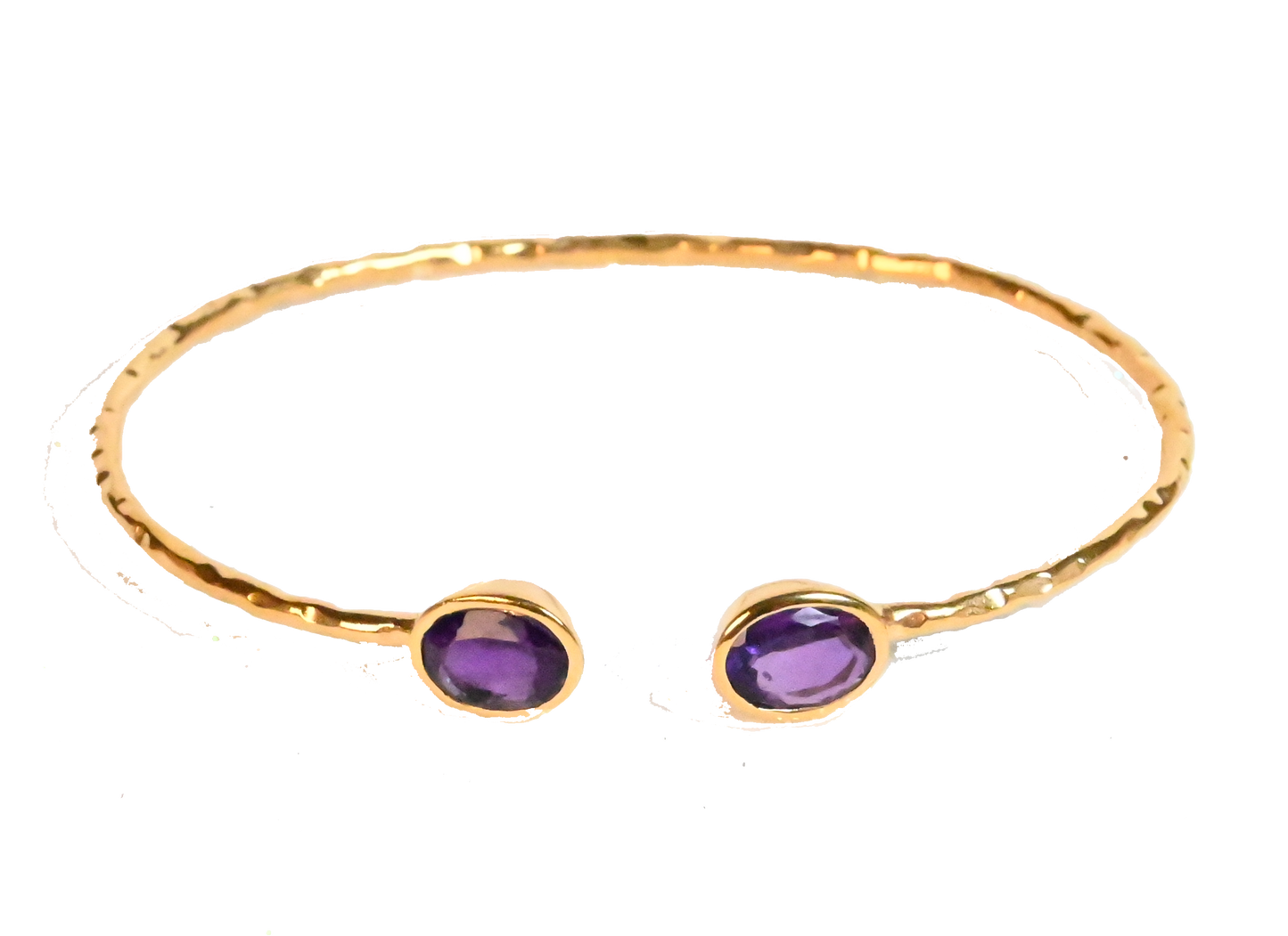 Euro Gold cuff bangle with gems- A21