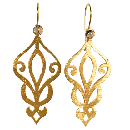 Euro Gold Earrings A62a