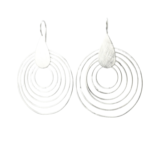 Silver Wash Earrings C163