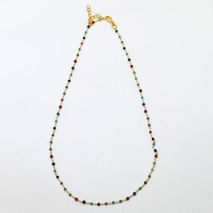 Euro gold and gem necklaces with many gem varieties A1A.