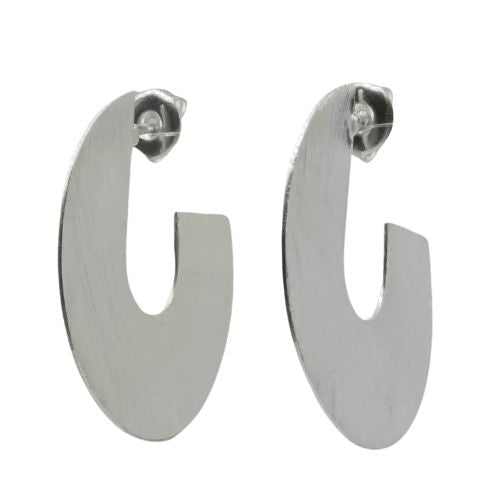 Euro  Silver Wash Earrings C94