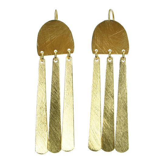 Euro Gold Earrings B190a