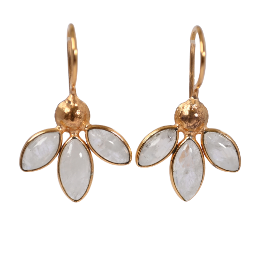 Euro Gold Gemstone Hoops A263p.19. small version