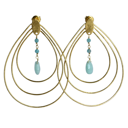 Euro Gold Earrings A196a