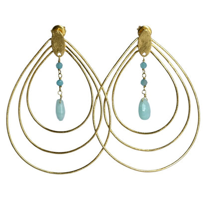 Euro Gold Earrings A196a