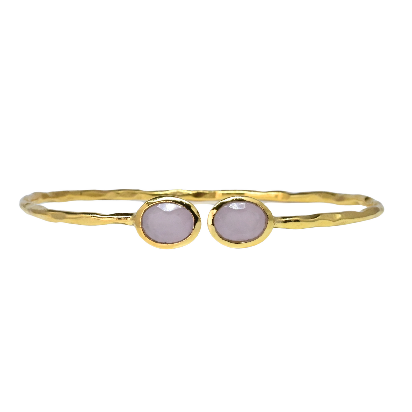 Euro Gold cuff bangle with gems- A21