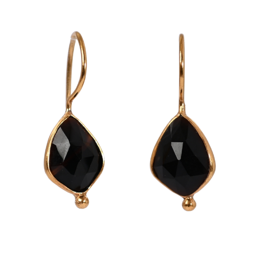 Euro Gold Gemstone Earring A356