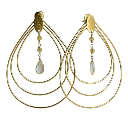 Euro Gold Earrings A196a