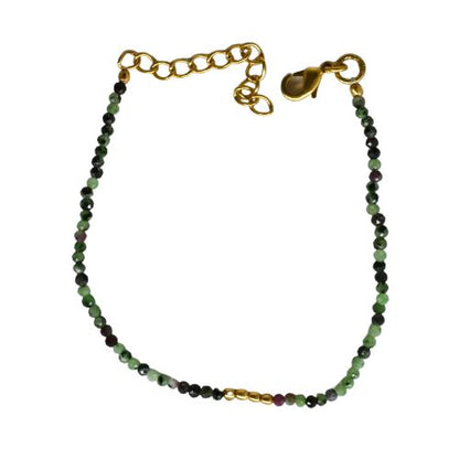 Euro gold feature on a Gemstone Bracelet A1GB