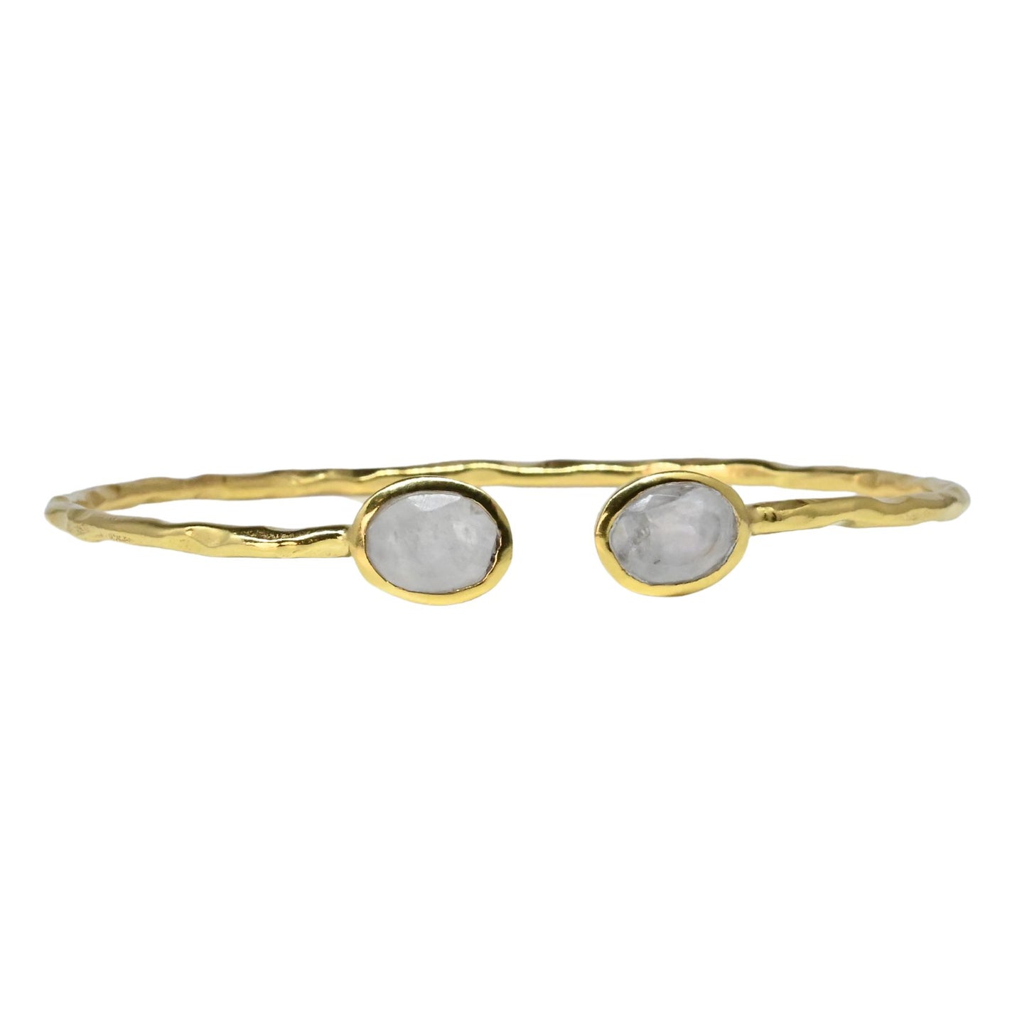 Euro Gold cuff bangle with gems- A21