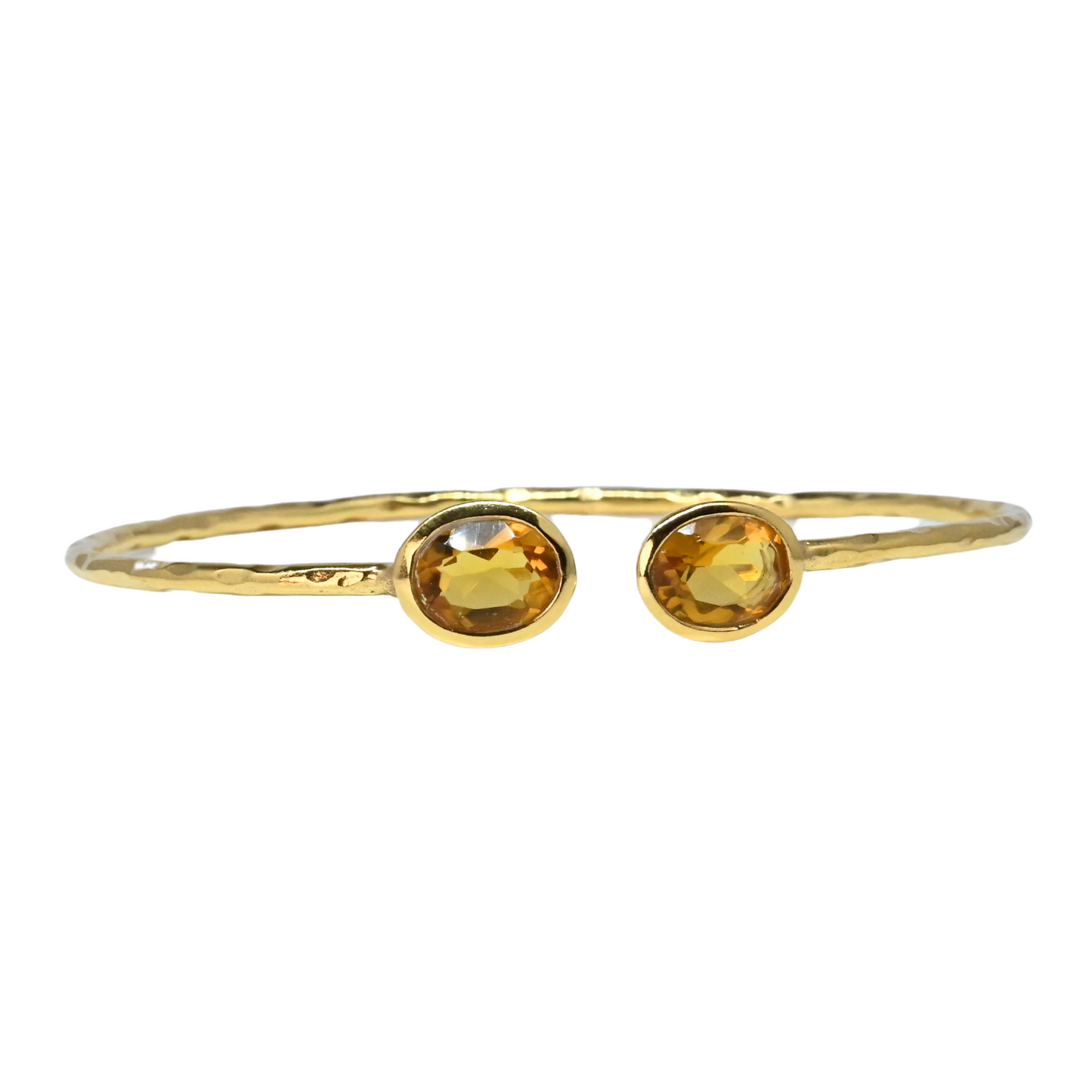 Euro Gold cuff bangle with gems- A21