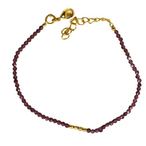 Euro gold feature on a Gemstone Bracelet A1GB