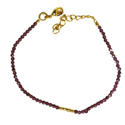 Euro gold feature on a Gemstone Bracelet A1GB