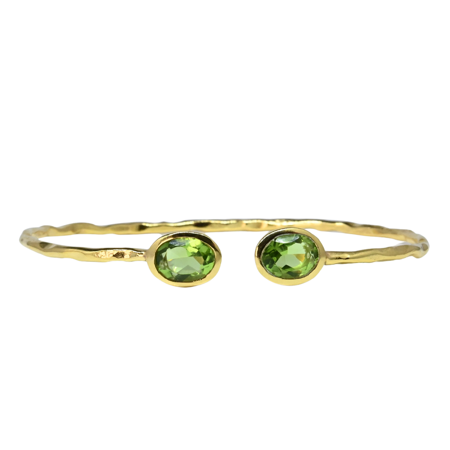 Euro Gold cuff bangle with gems- A21