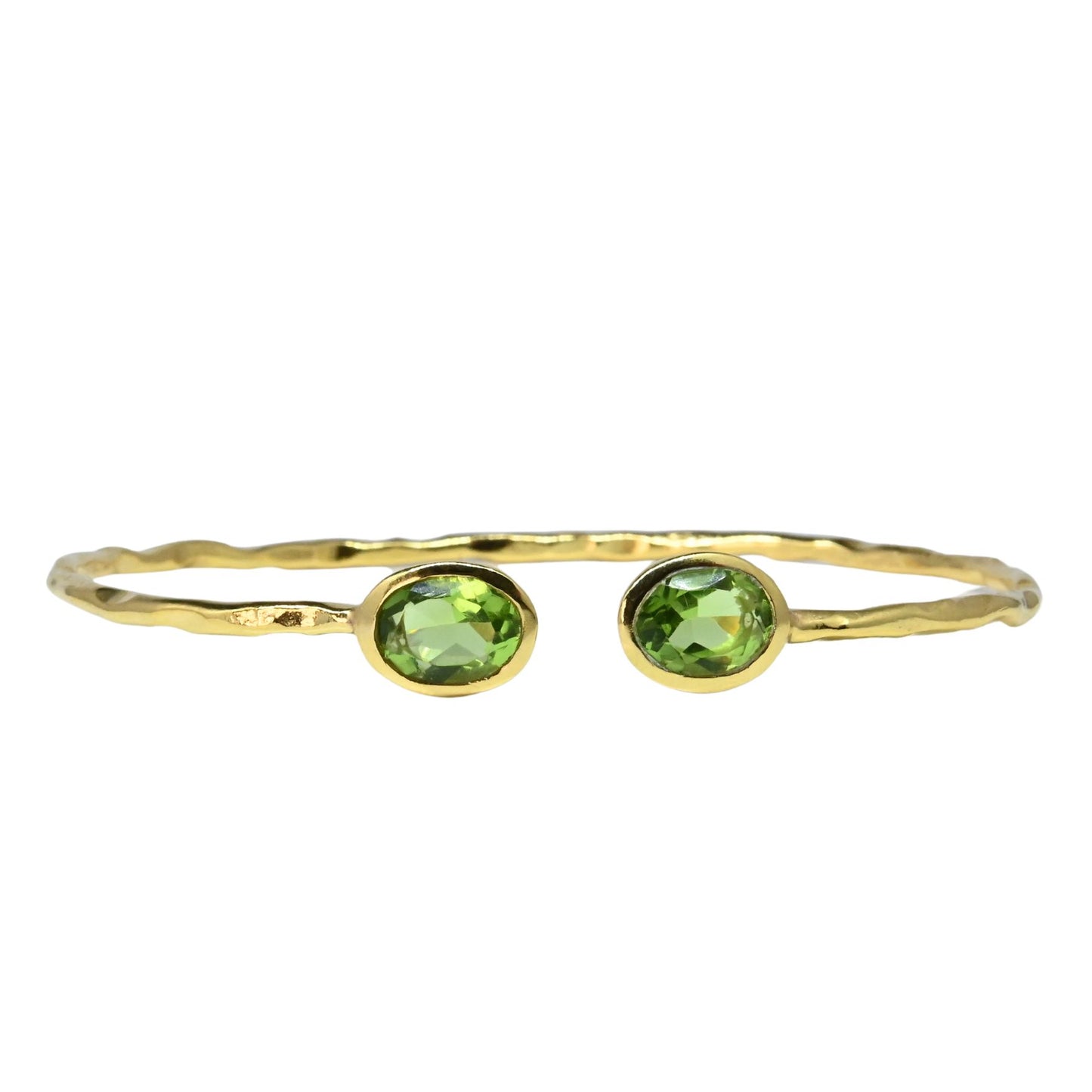 Euro Gold cuff bangle with gems- A21