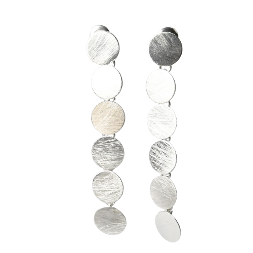 Euro  Silver Wash Earrings C91