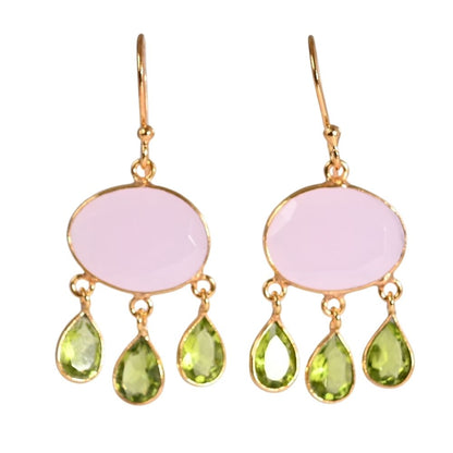 Euro Gold Gemstone Earrings-many varieties A36F