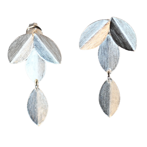 Euro B motif long hook Earrings B133