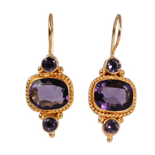 Euro Gold Gemstone Curl A357