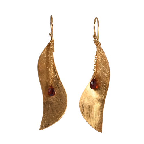 Euro Gold Gemstone Curl A290