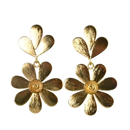 Euro Gold Daisy stud Earrings B331
