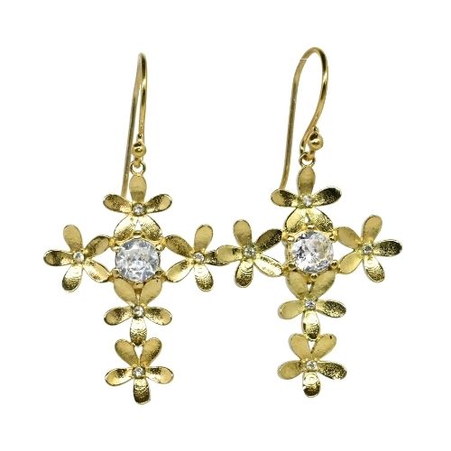 Rococo Jasmin Flower Cross RCXE