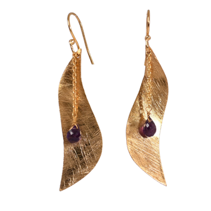 Euro Gold Gemstone Curl A290