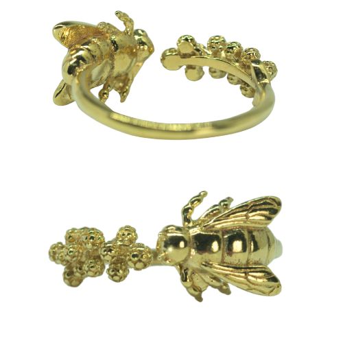 Rococo Wattle it Bee RB004 Open sized ring