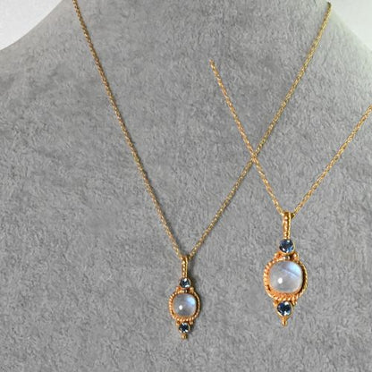 Euro Gold Gemstone Necklace 50 cm  A53a