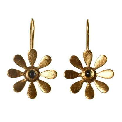 Euro Gold Gemstone Daisy Drops A316a