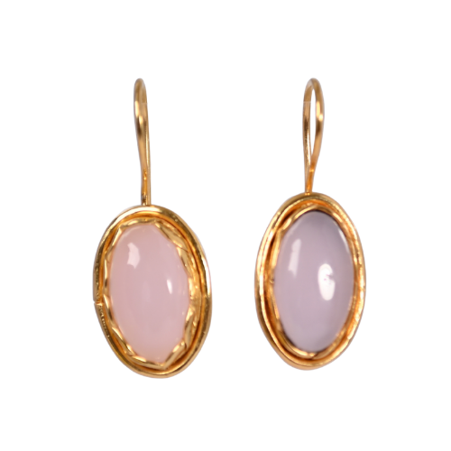 Euro Gold Gemstone Earring A352